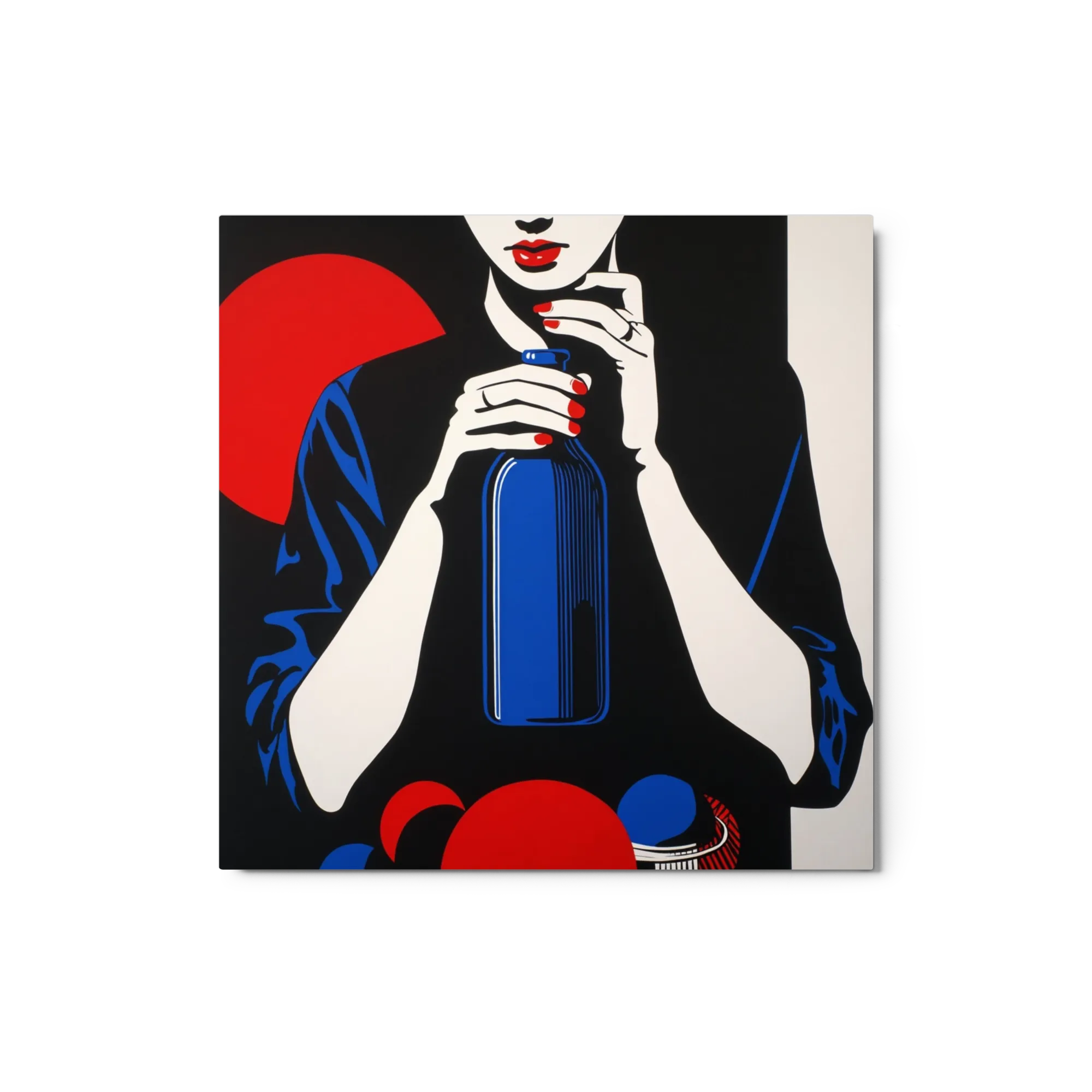 Lady with Blue Bottle