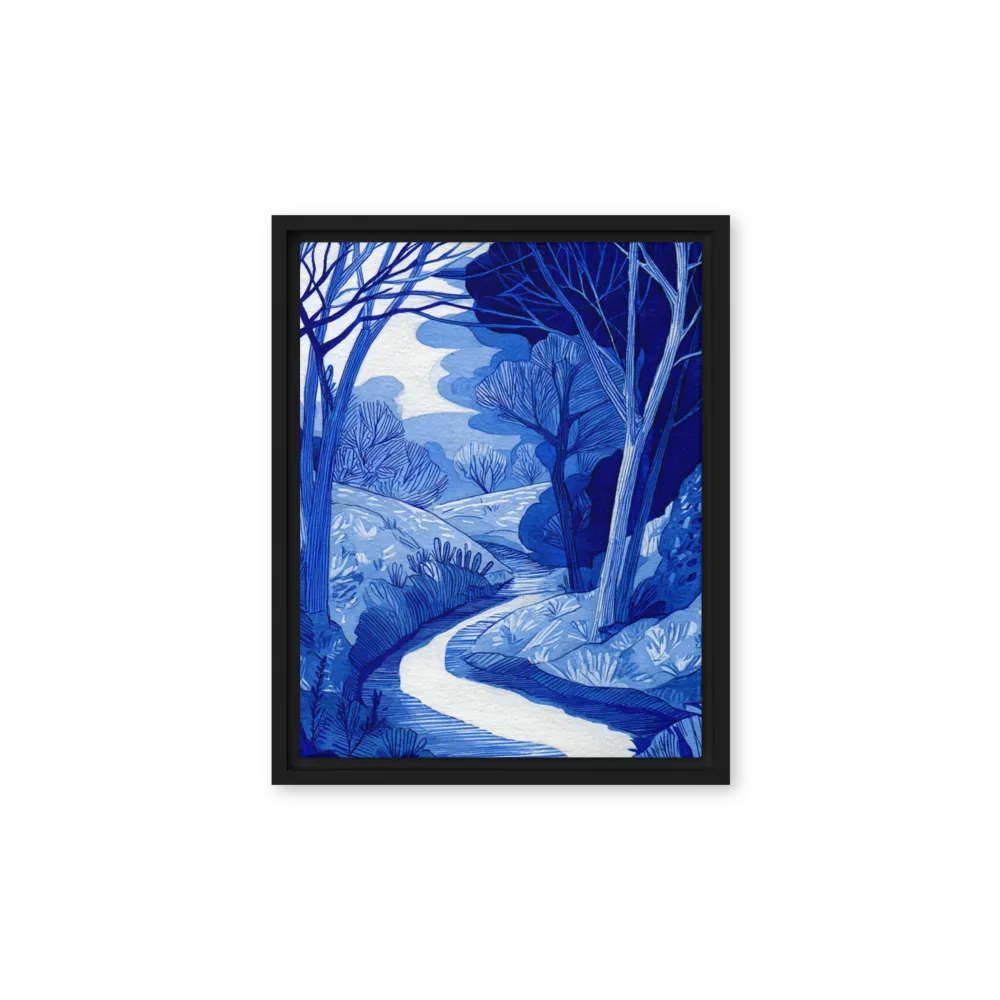 Cobalt Woods 
 Poster with White Frame | 18″x 18″