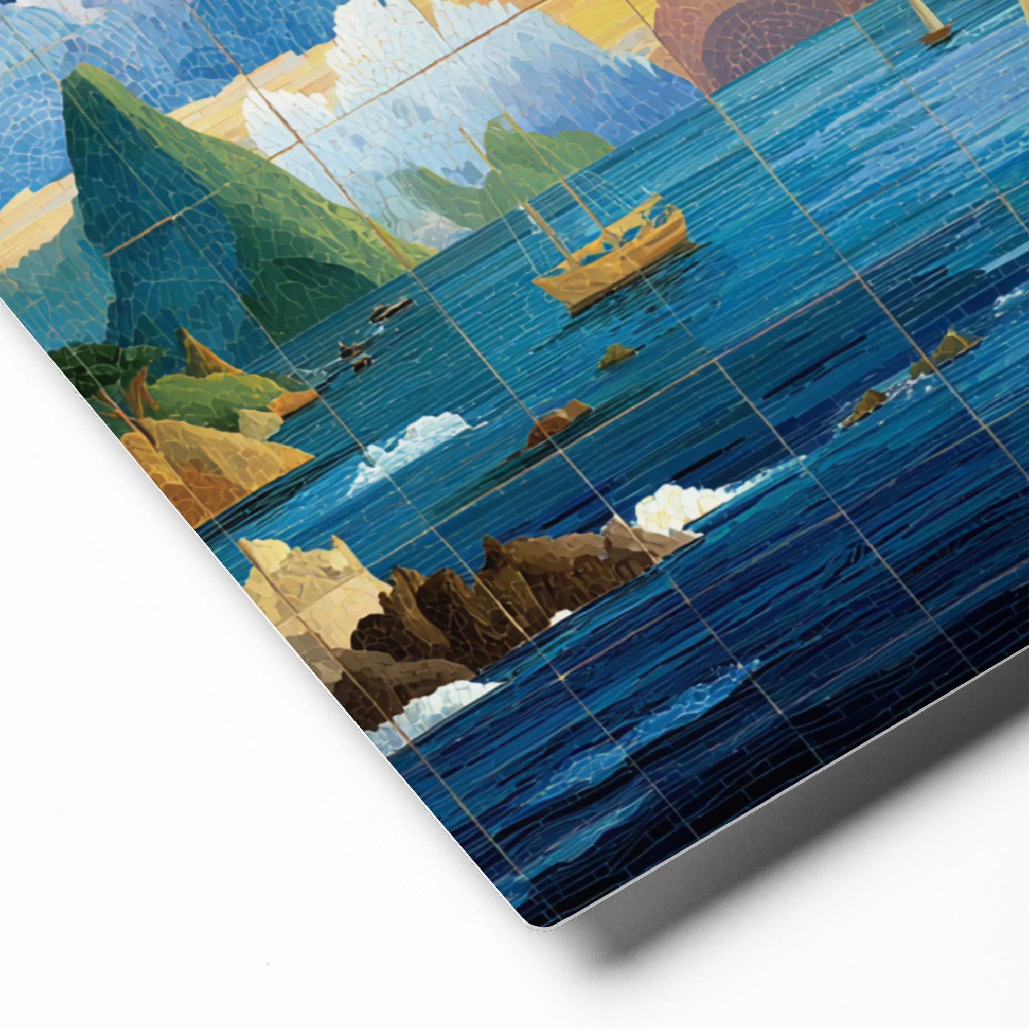 Golden Harbor Mosaic | Art Print