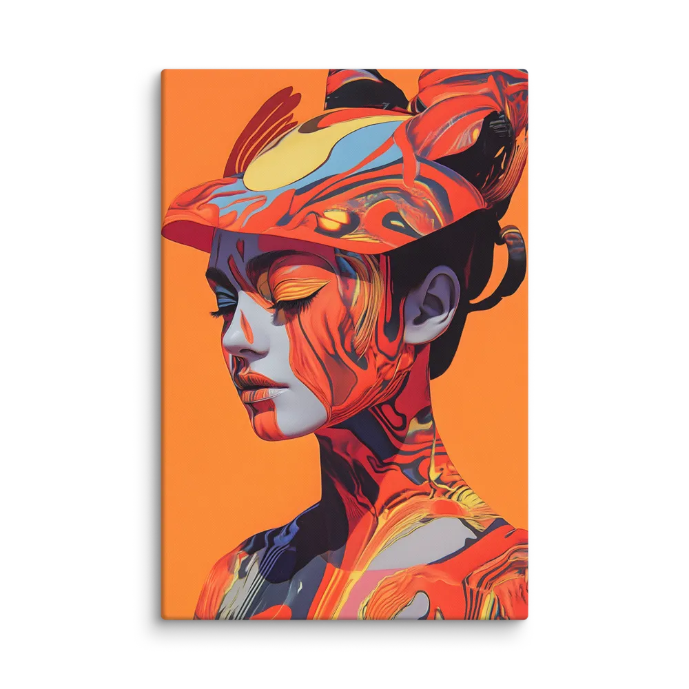 Abstract Fluid Female Portrait 
 Canvas | 32″x 48″