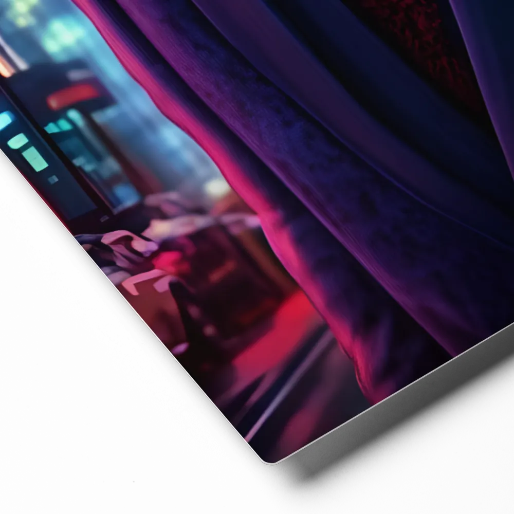 Neon Nocturne 
 Canvas | 26″x 26″