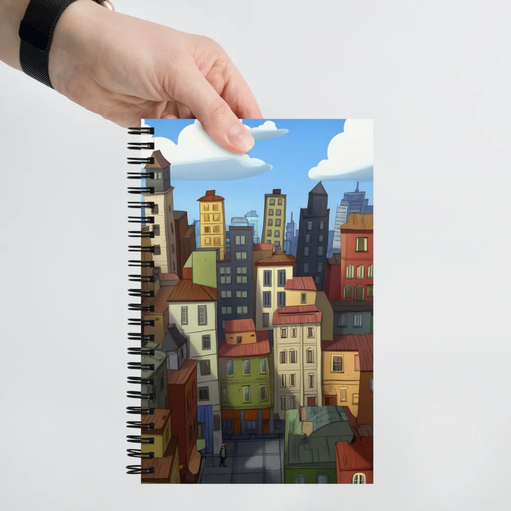 Colorful City Rooftops 
 Spiral Notebook | 140 pages