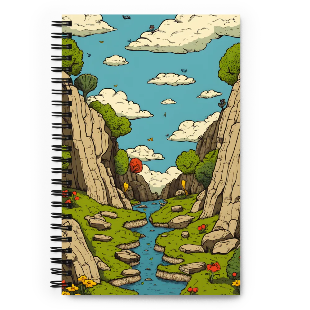 Whimsical Serenity: A Canyon Landscape