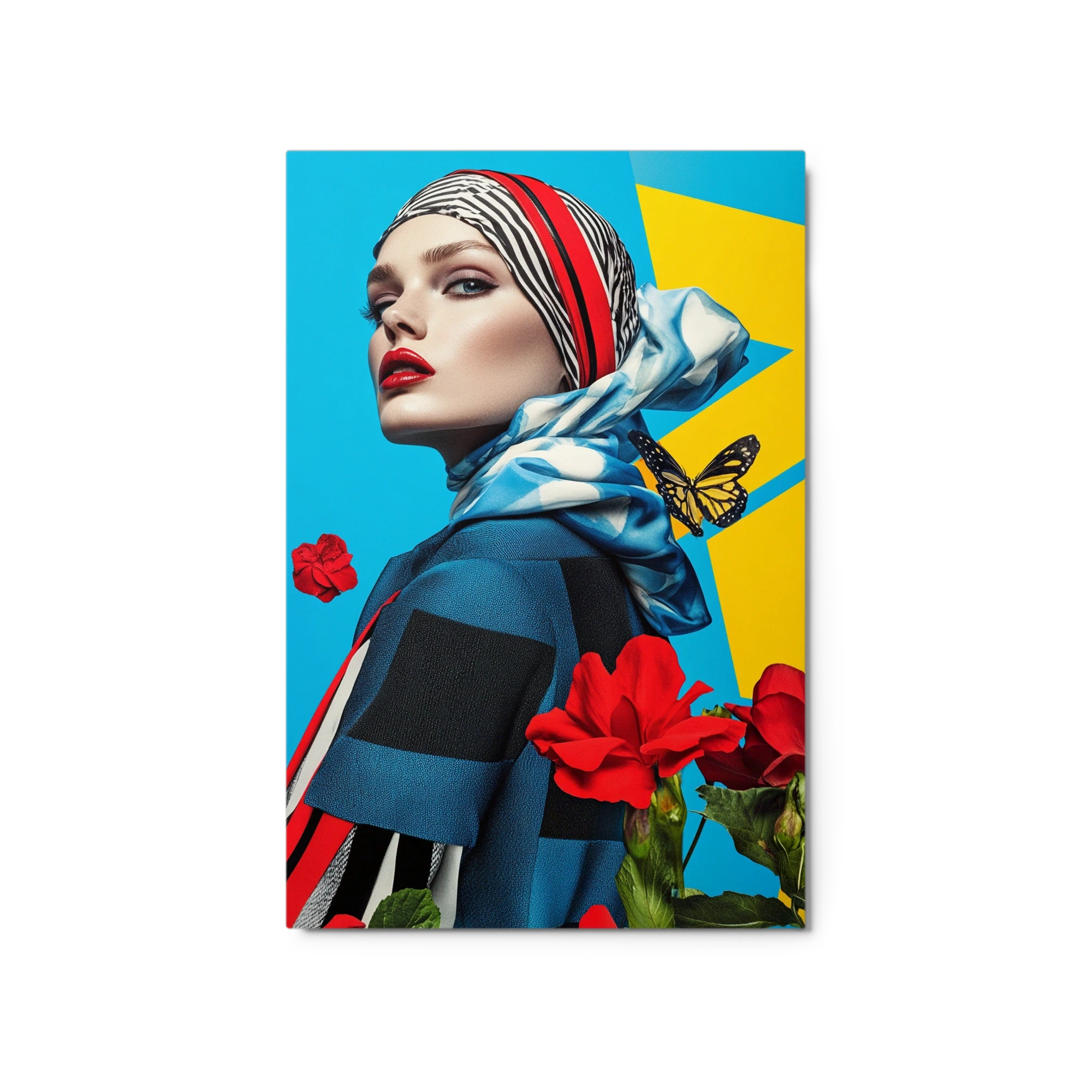 Modern Fashion Portrait with Butterfly