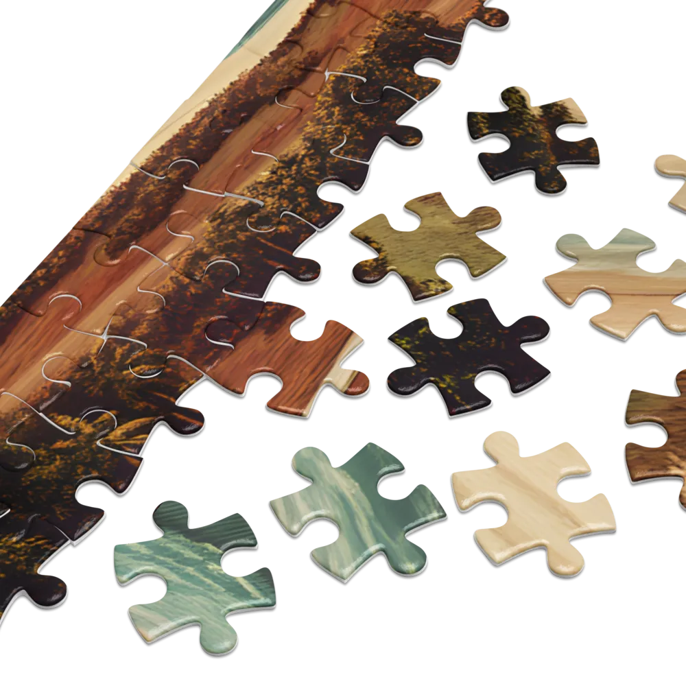 Winding Beach Road Landscape | Jigsaw Puzzle (252/520 pieces)