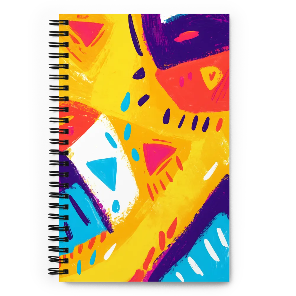 Vibrant Brushstroke Abstract 
 Spiral Notebook | 140 pages