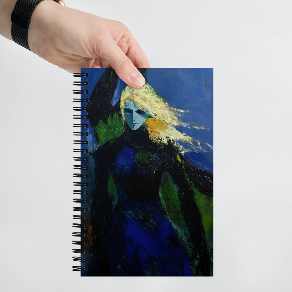 Expressionist Woman Portrait 
 Spiral Notebook | 140 pages