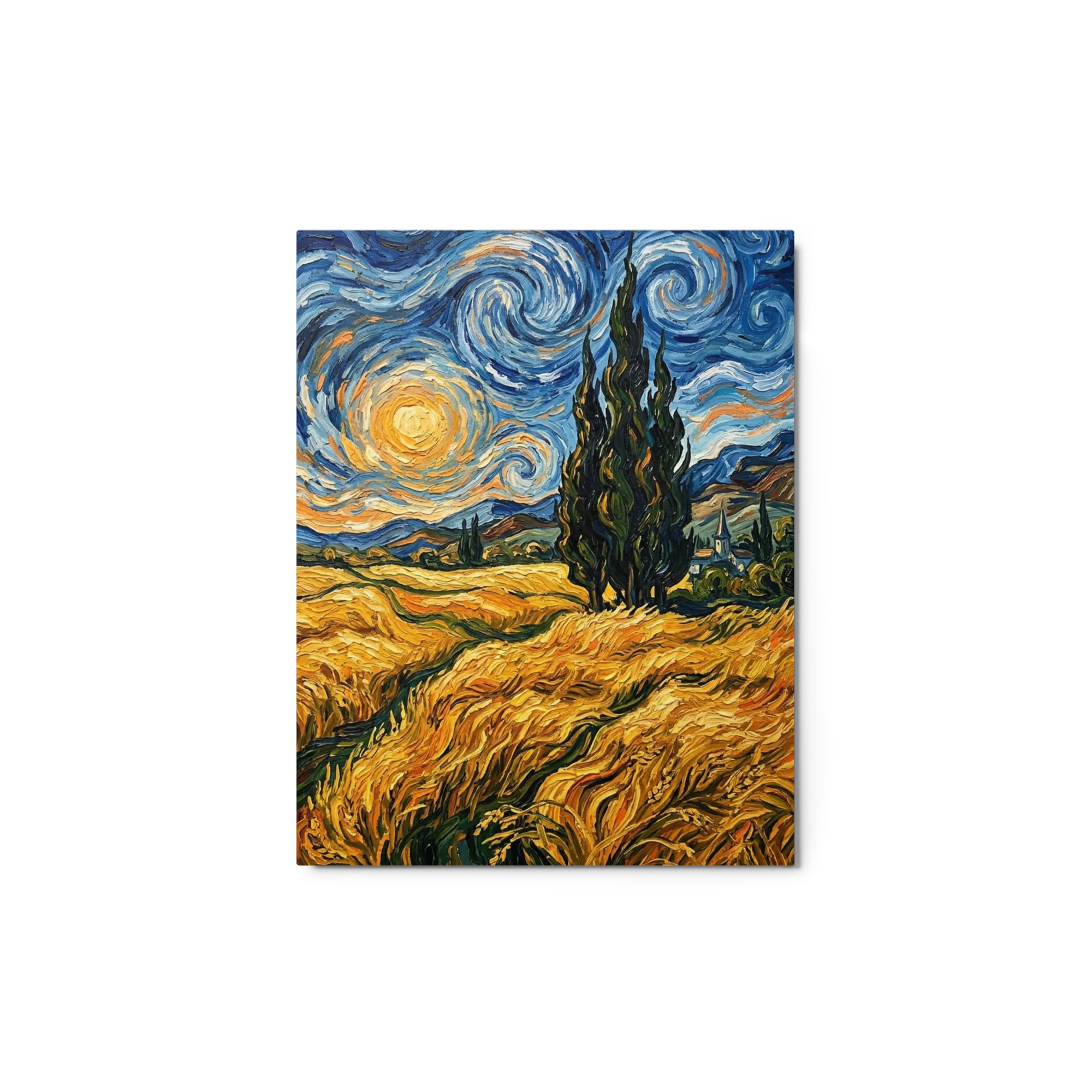 Cypress and Starry Field