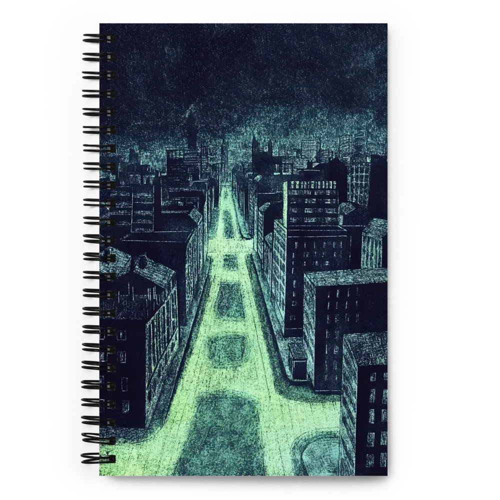 Neon Urban Depths 
 Spiral Notebook | 140 pages