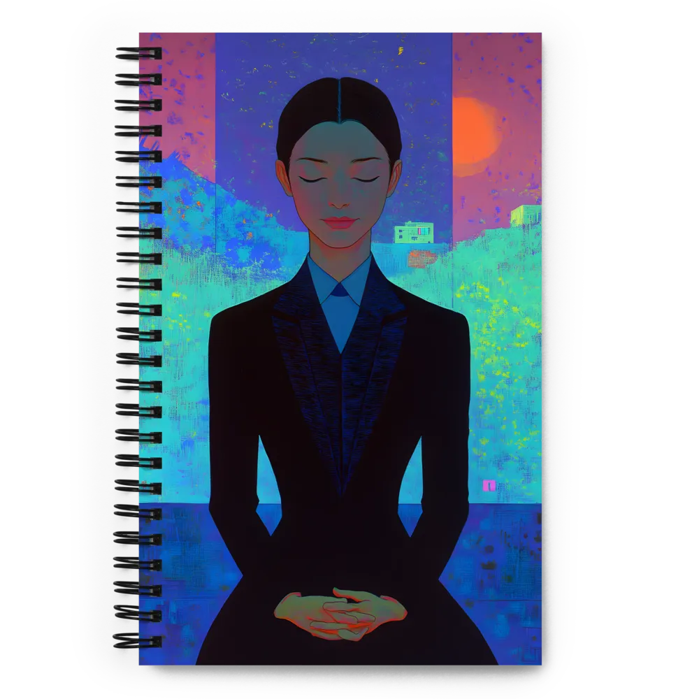 Meditative Urban Canvas 
 Spiral Notebook | 140 pages