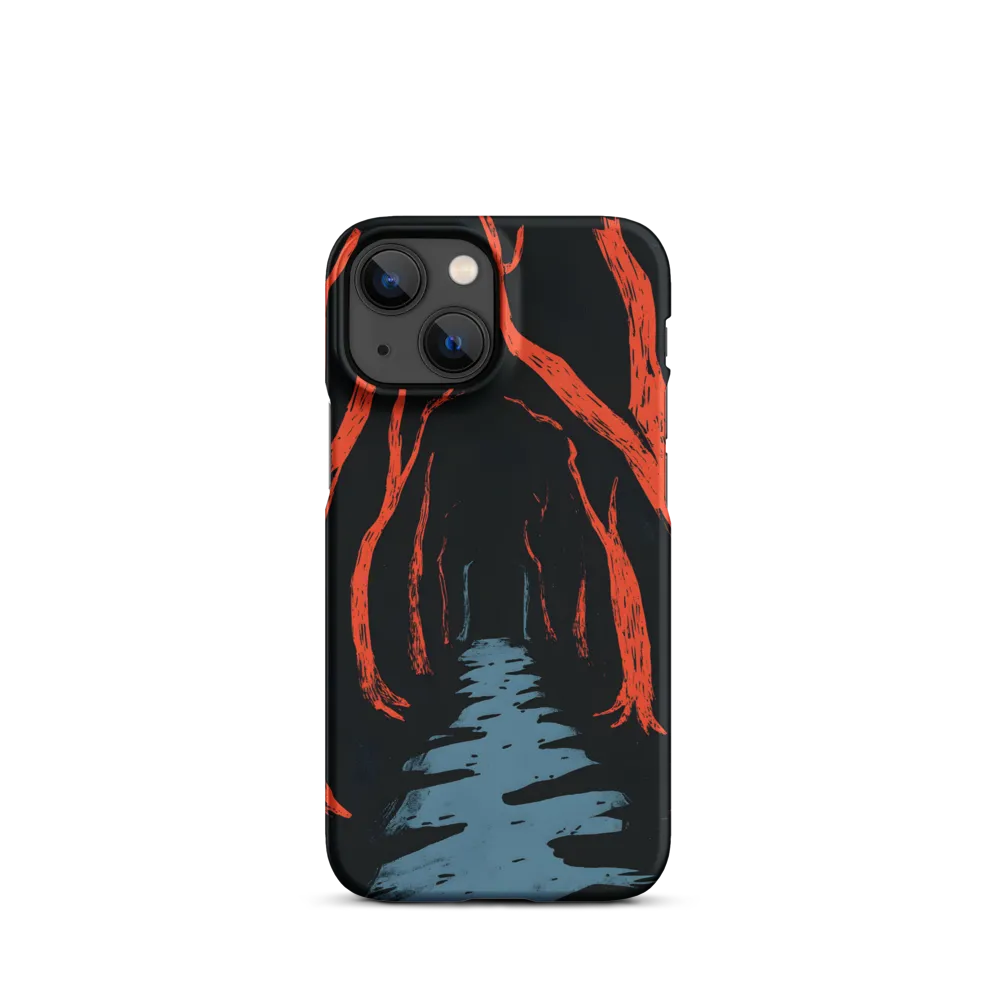 Path through Red Trees | Phone Case