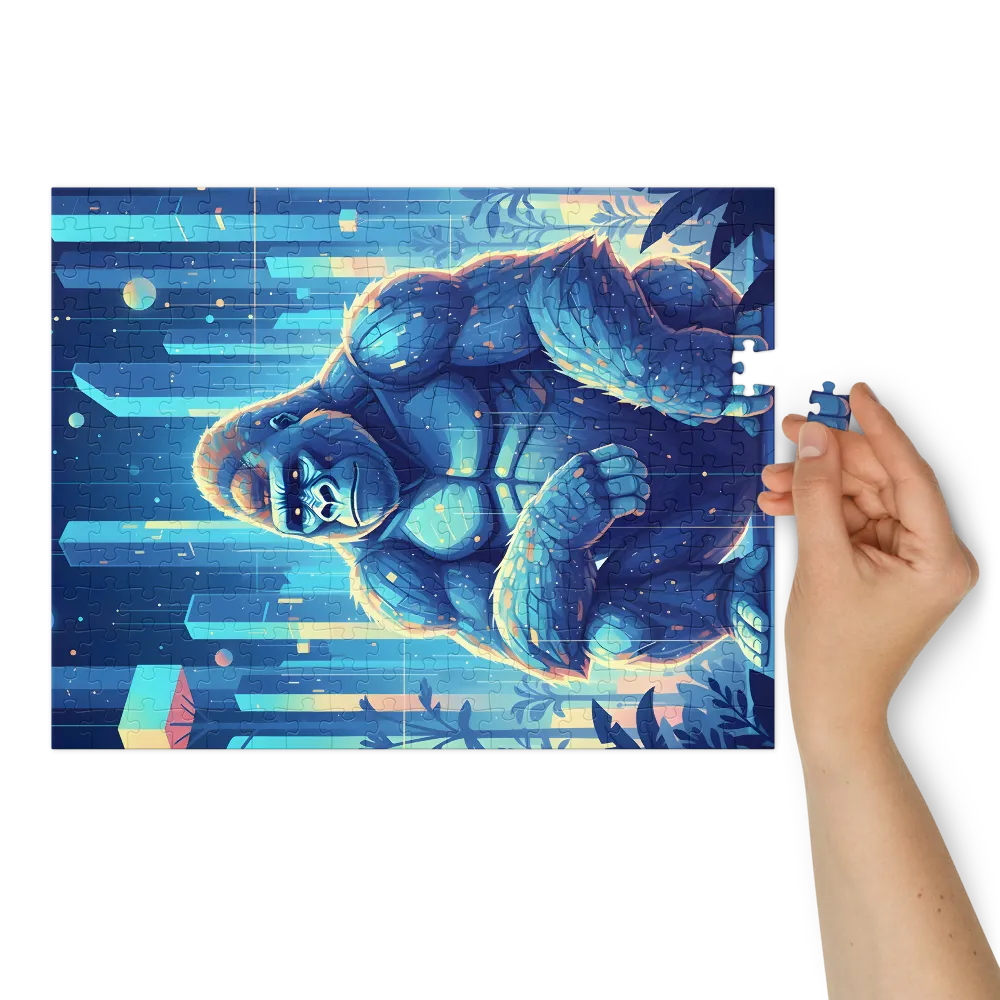 Neon City Gorilla | Jigsaw Puzzles