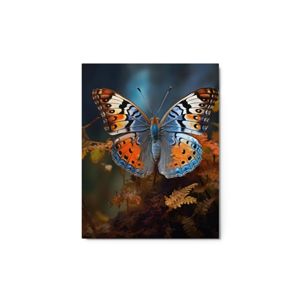 Vibrant Butterfly on Ferns