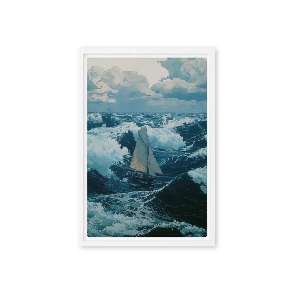 Tempestuous Waters 
 Poster with Black Frame | 18″x 24″