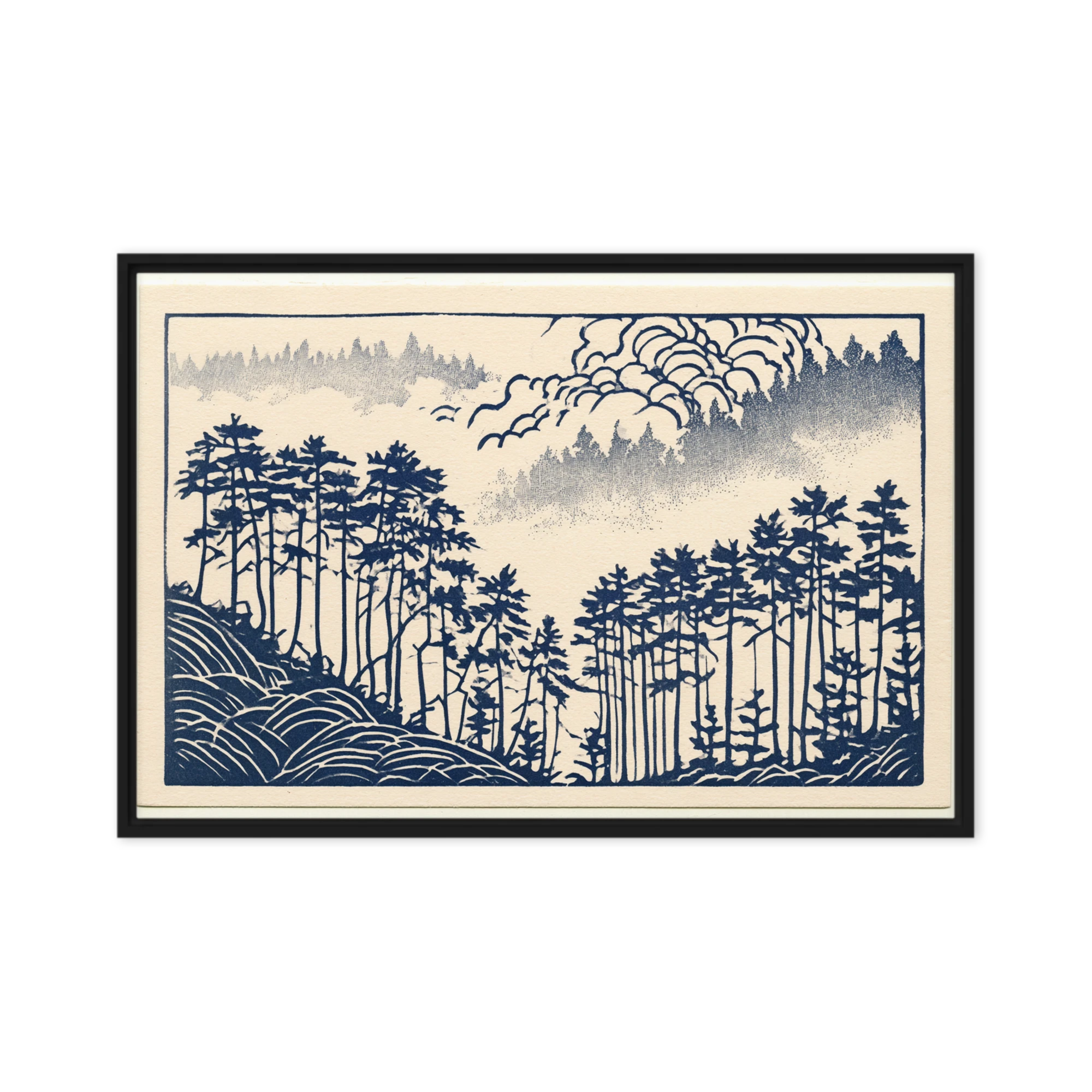 Misty Pine Forest | Art Print
