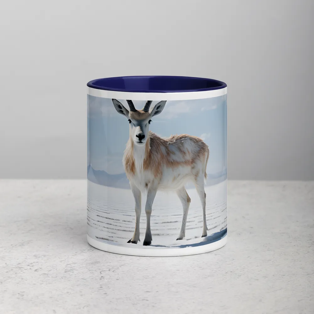 Echo of the Salt Desert 
 Mug with Red inside