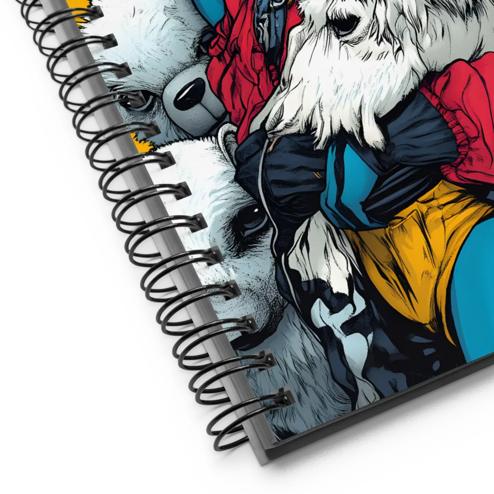 Neo-Pop Bear Hug 
 Spiral Notebook | 140 pages