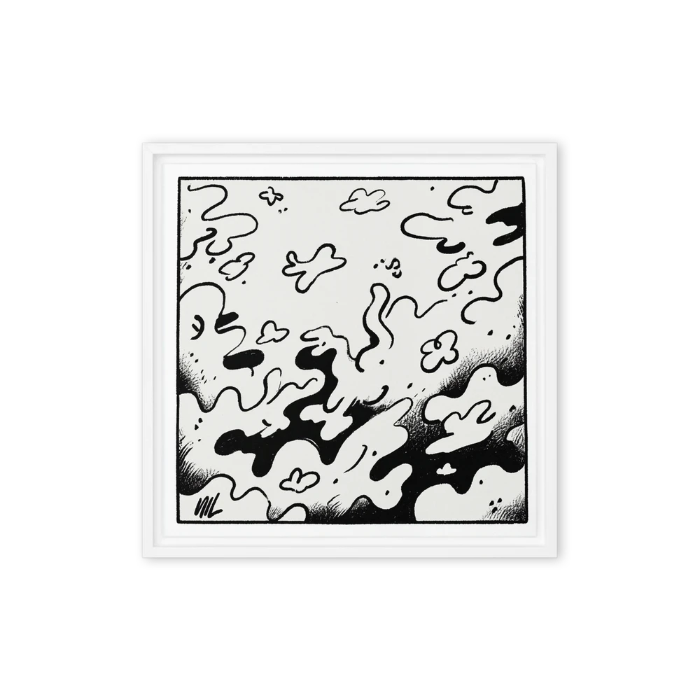 Fluid Forms in Ink | Art Print