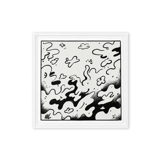 Fluid Forms in Ink | Art Print