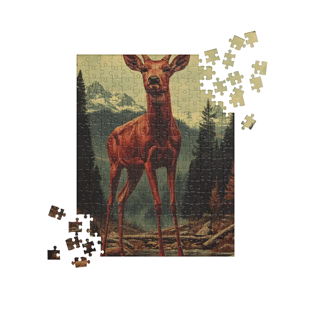 The Majestic Stag of the Mountains 
 Jigsaw Puzzle