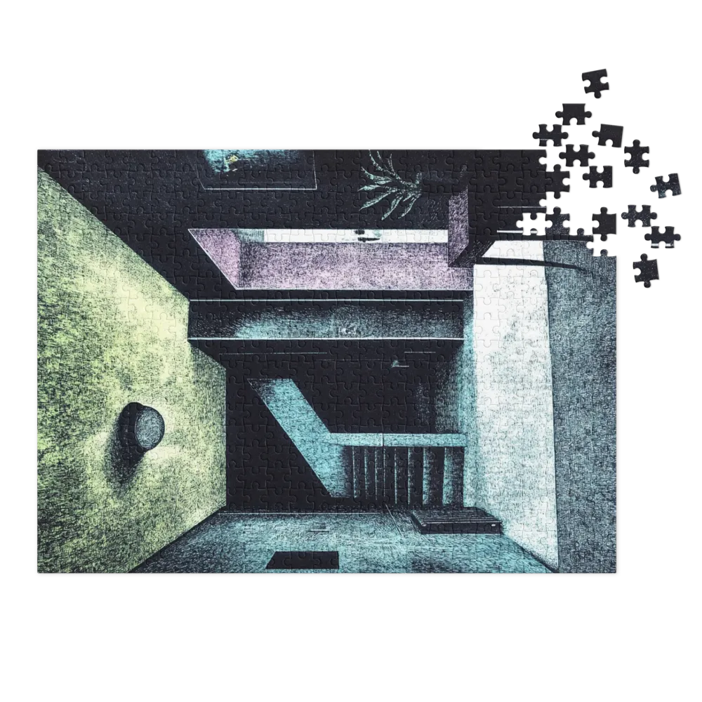 The Quiet Corridor 
 Jigsaw Puzzle in Tin Box