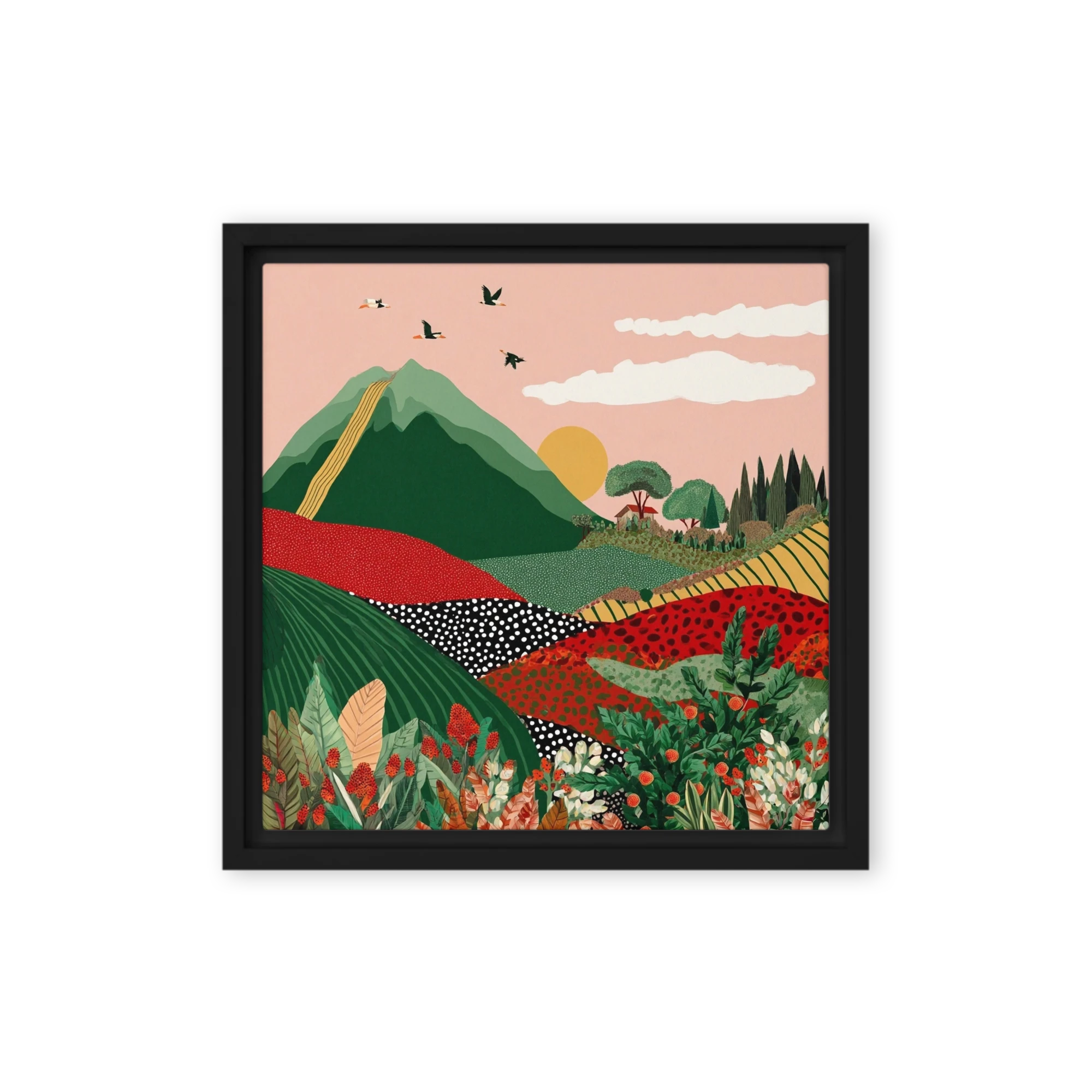 Pastoral Folk Horizon | Art Print