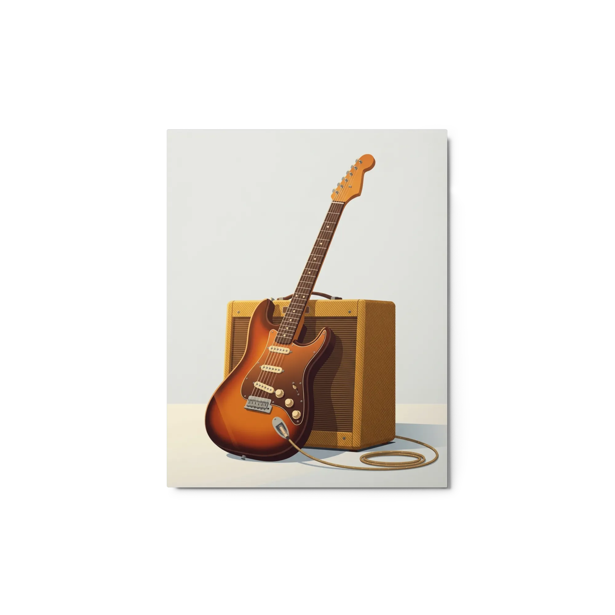 Vintage Electric Guitar and Amp