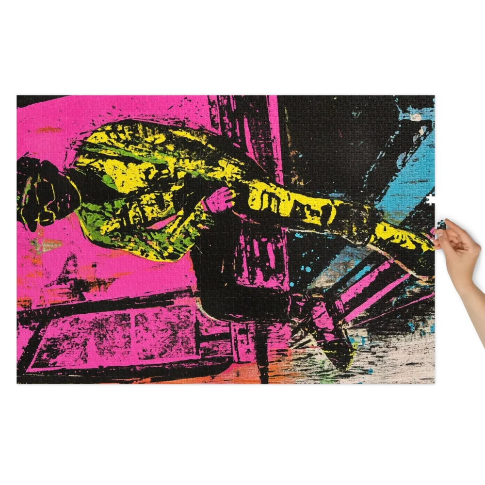 Neon Rebel 
 Jigsaw Puzzle in Tin Box