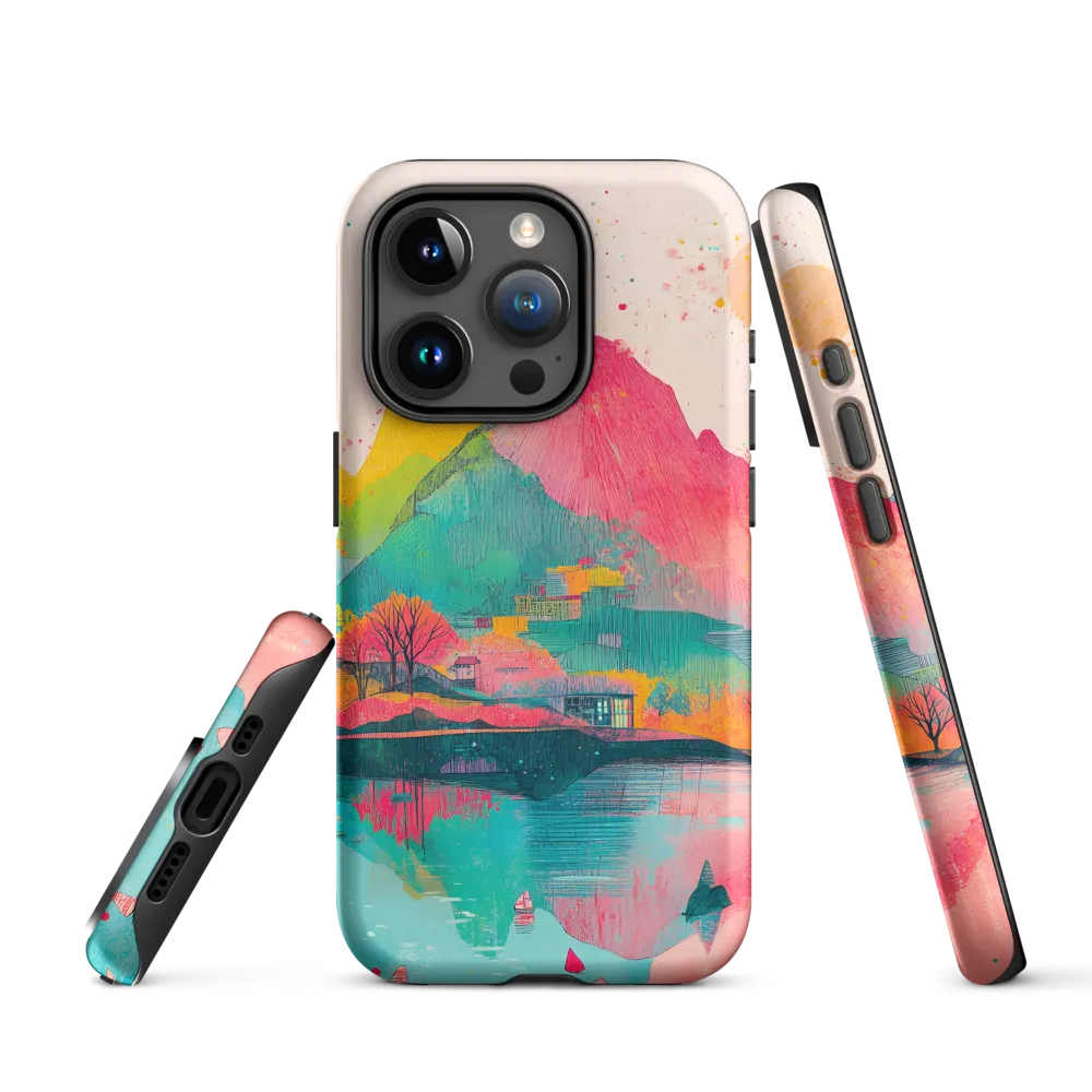 Vivid Mountain Lake Reflection | Phone Case