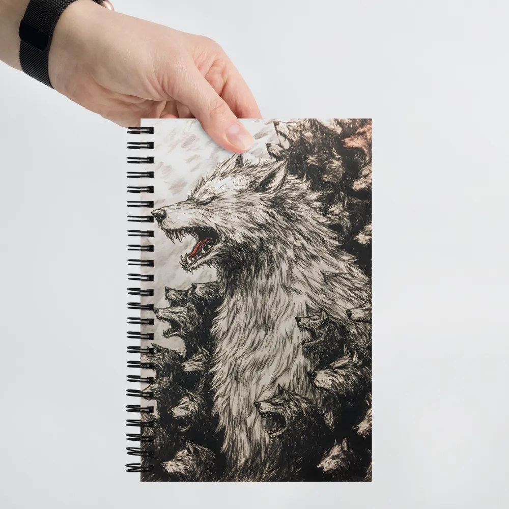 Roaring Wolf Pack 
 Spiral Notebook | 140 pages