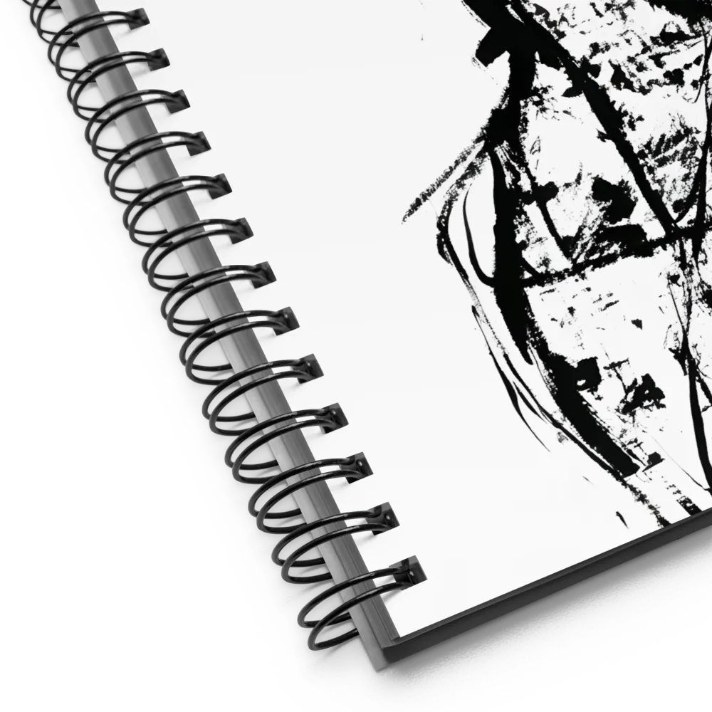 Faceless Portrait in Ink 
 Spiral Notebook | 140 pages