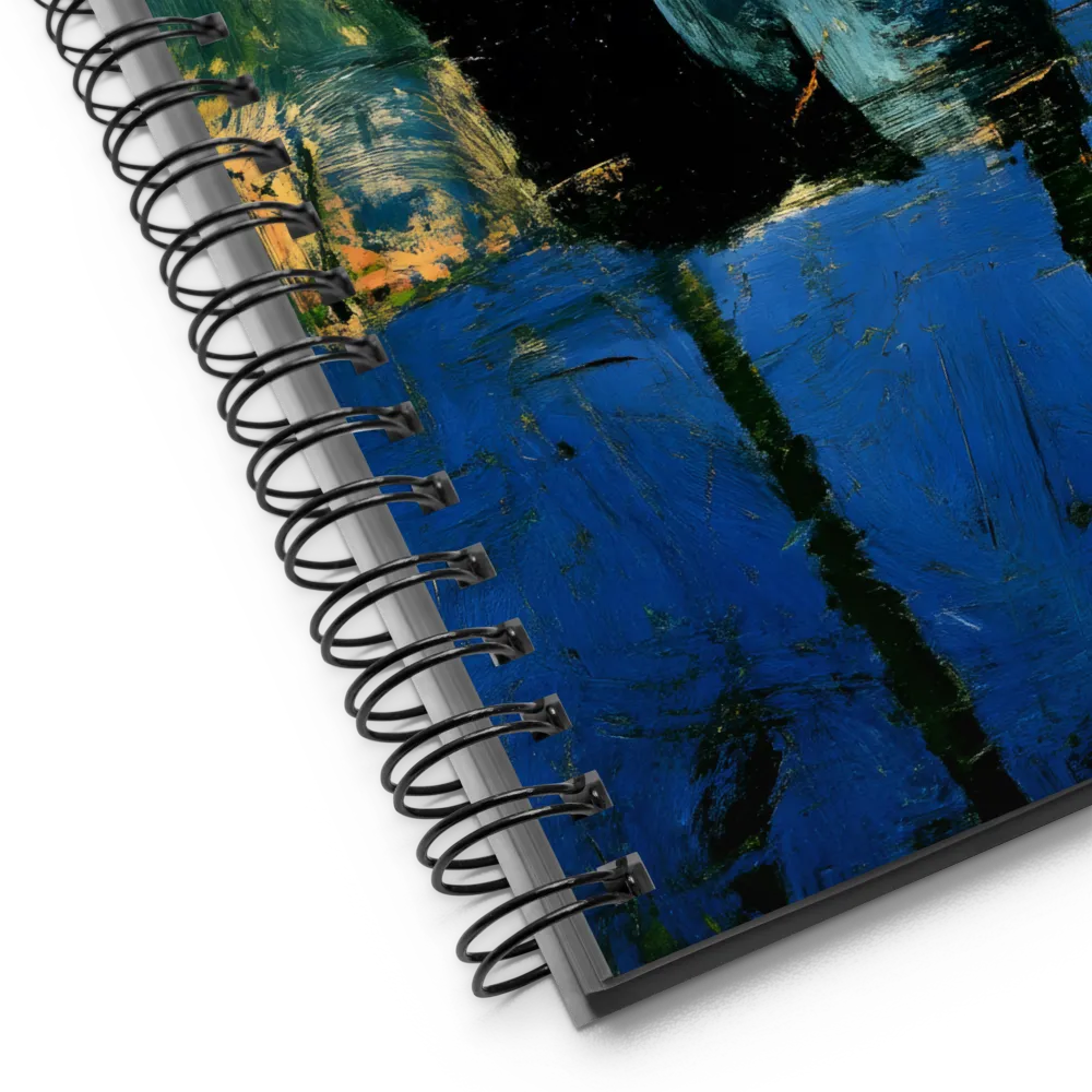 Impasto Abstract Head 
 Spiral Notebook | 140 pages