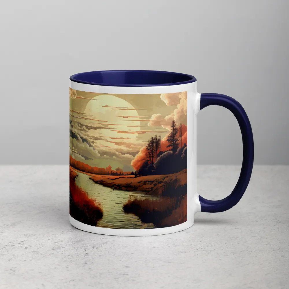Sienna Stream 
 Mug with Red inside