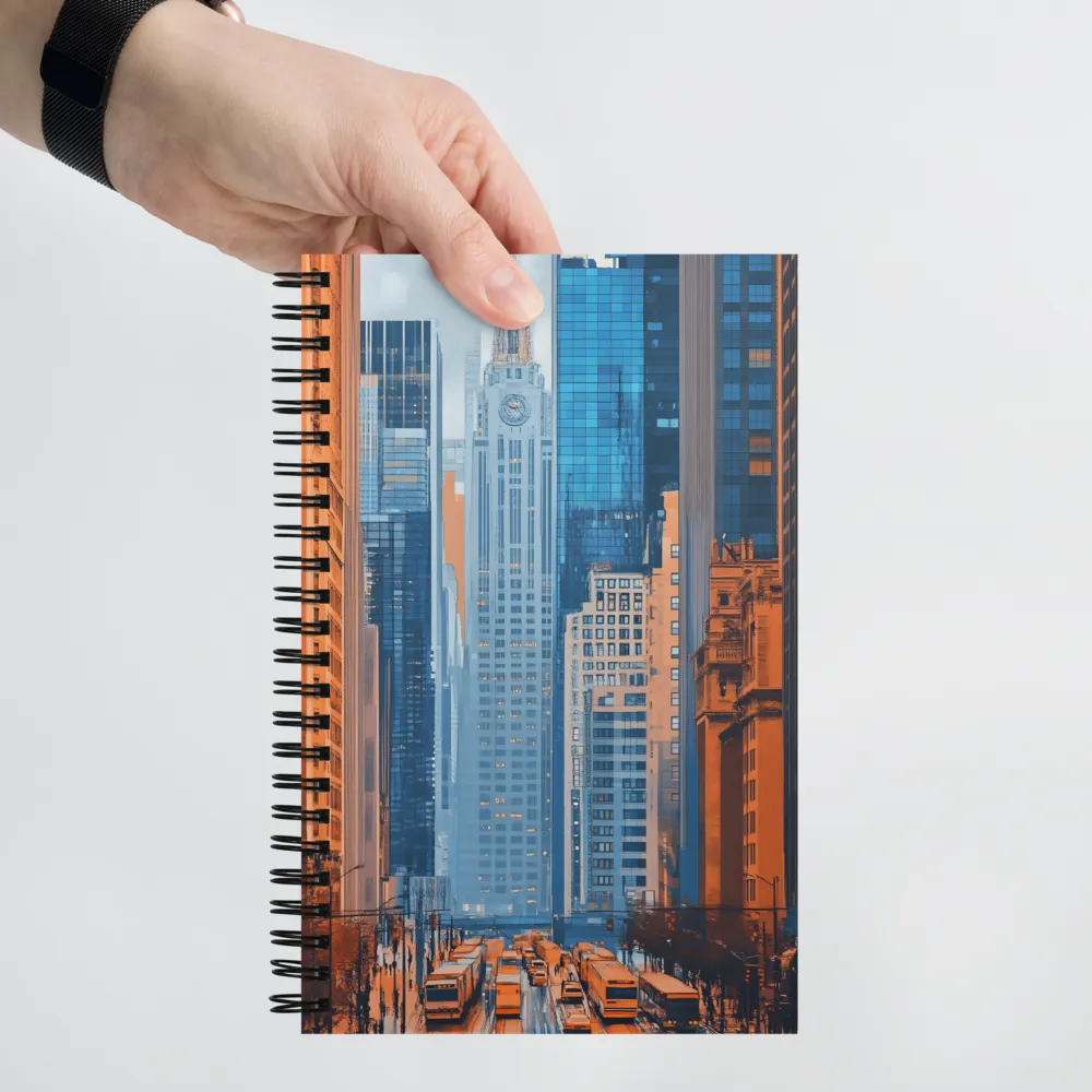 Urban Metropolis Painting 
 Spiral Notebook | 140 pages