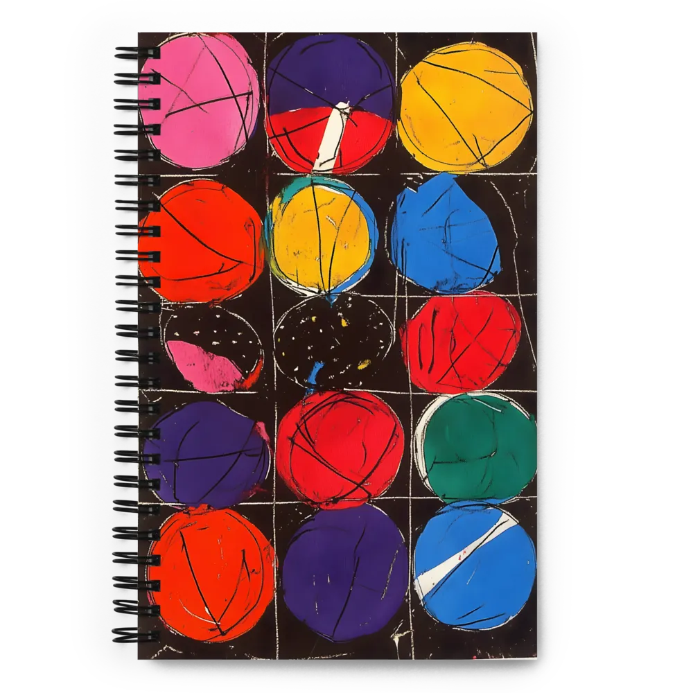 Abstract Color Grid 
 Spiral Notebook | 140 pages