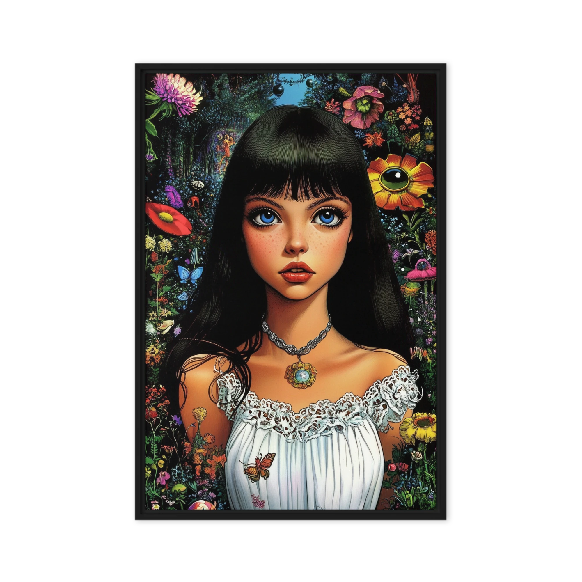 Enchanted Flora Portrait | Art Print