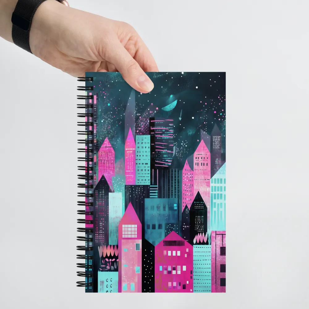 Cosmic Cityscape 
 Spiral Notebook | 140 pages