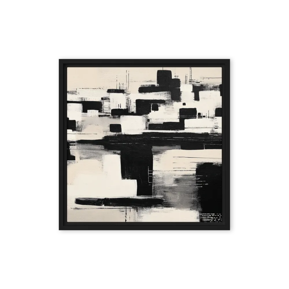 Monochromatic Blocks 
 Canvas | 8″x 8″