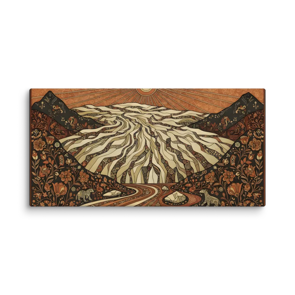 Desert River Tapestry 
 Canvas | 12″x 24″