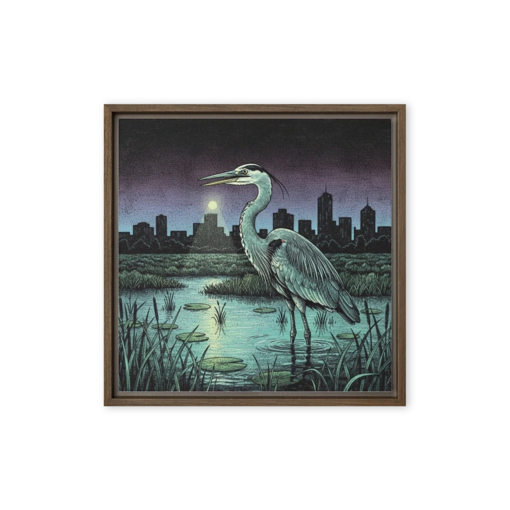 Moonlit Heron