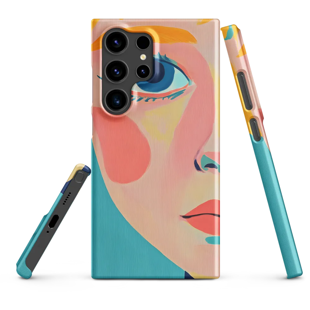 Stylized Portrait with Blue Eyes | Phone Case