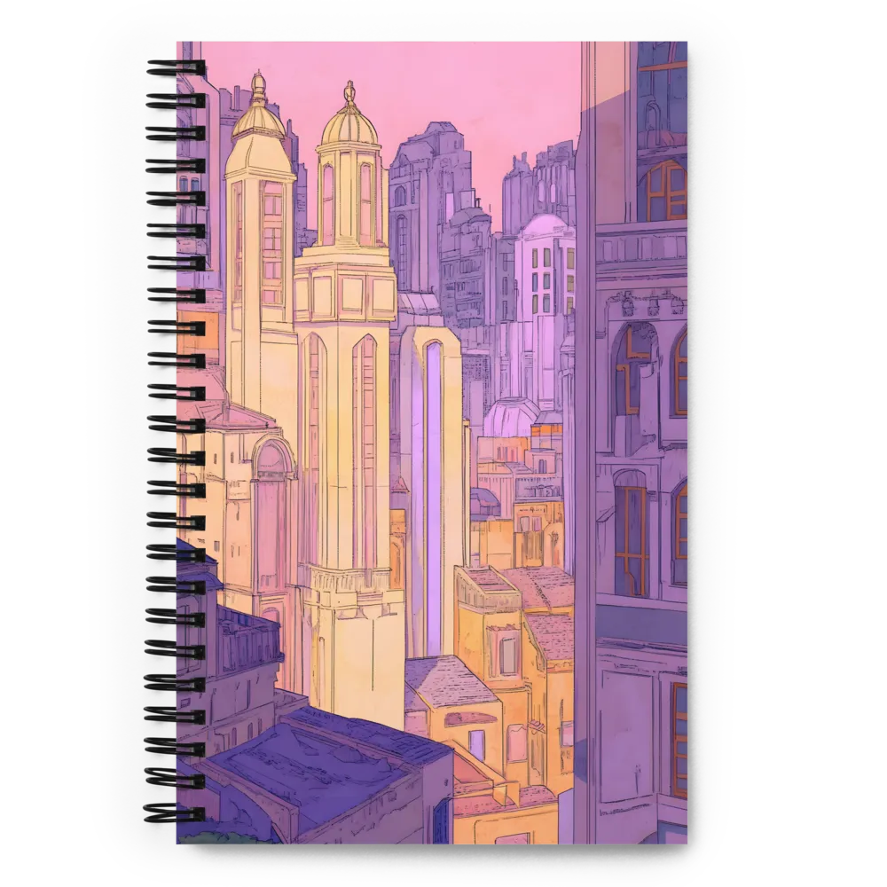 Pastel City Towers 
 Spiral Notebook | 140 pages