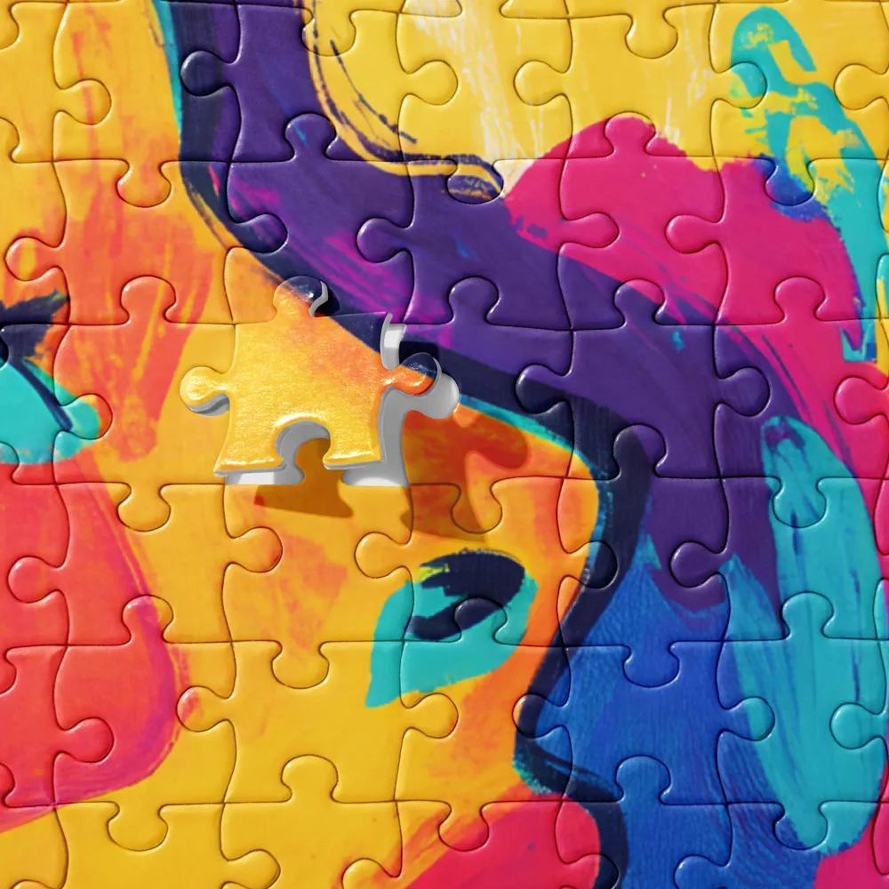 Emotive Brushstroke Profile 
 Jigsaw Puzzle in Tin Box