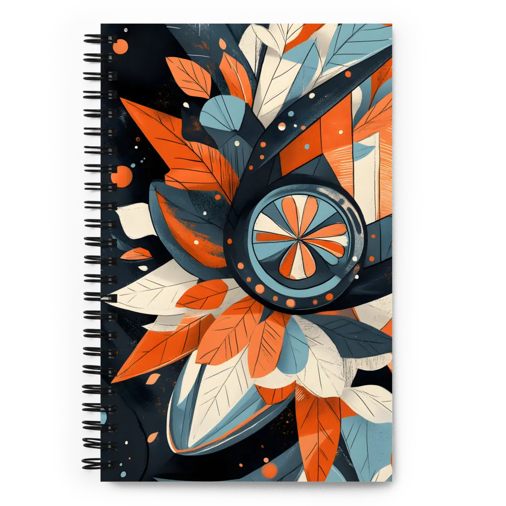 Layered Organic Forms 
 Spiral Notebook | 140 pages