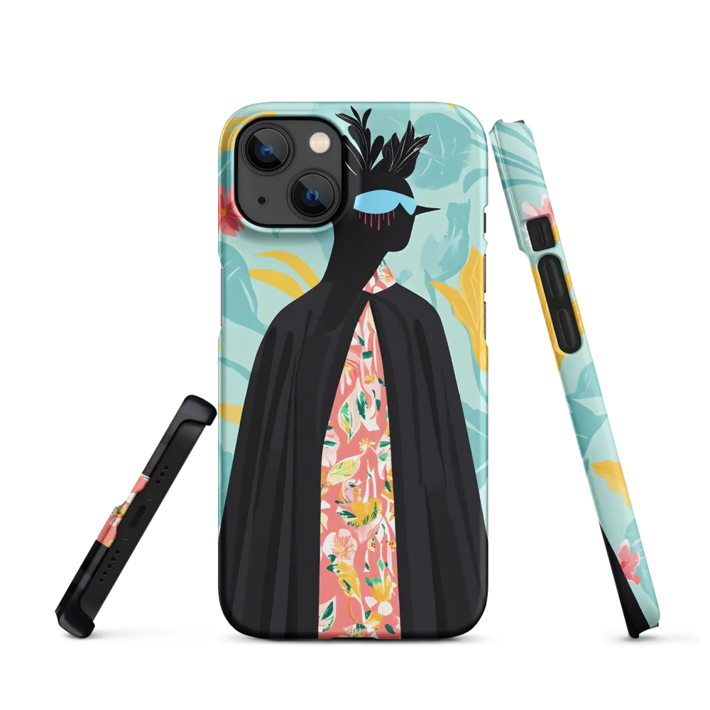 Tropical Floral Silhouette Illustration | Phone Case