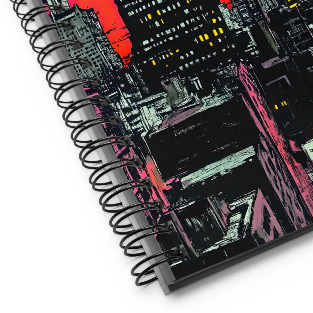 Neo-Expressionist Night City 
 Spiral Notebook | 140 pages