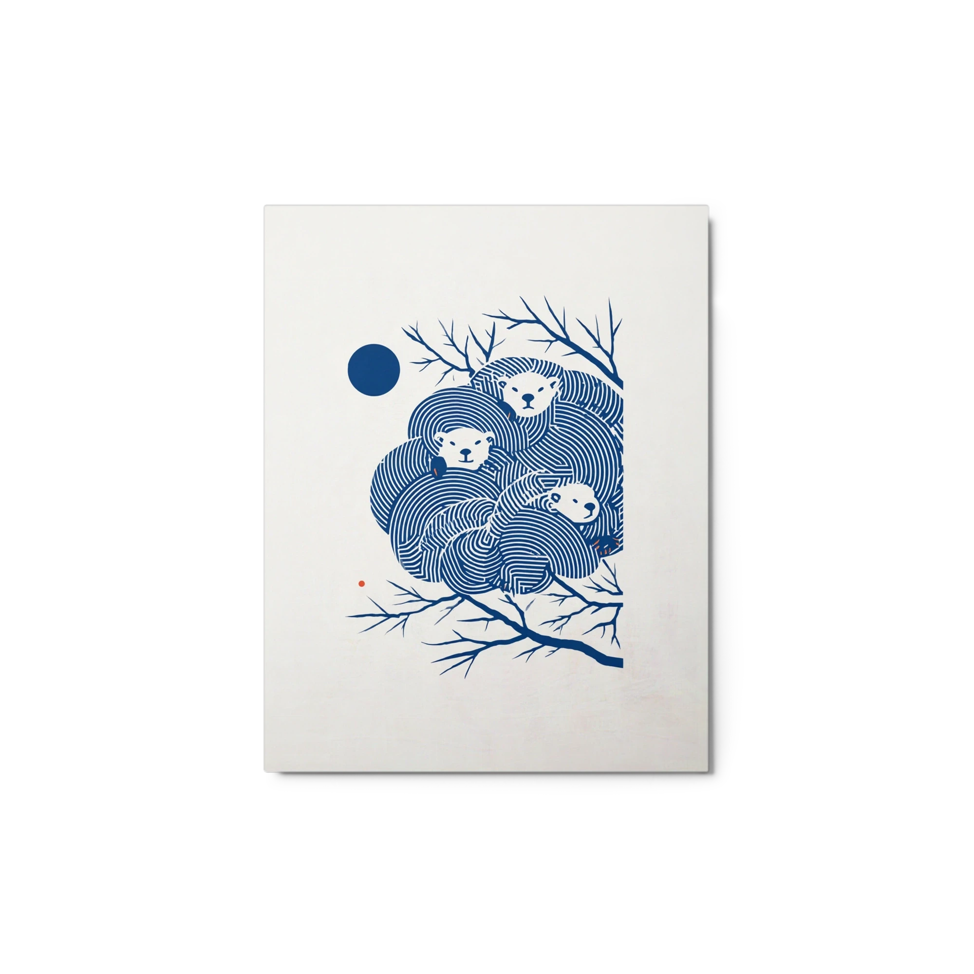 Polar Bears in Tree | Art Print