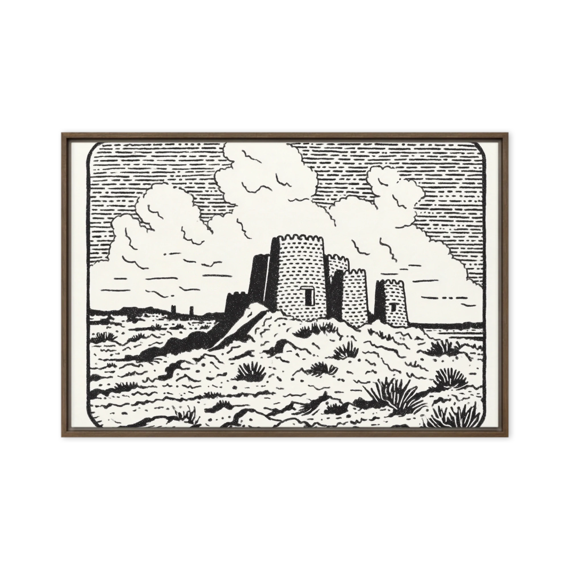 Desert Coastal Fort | Art Print