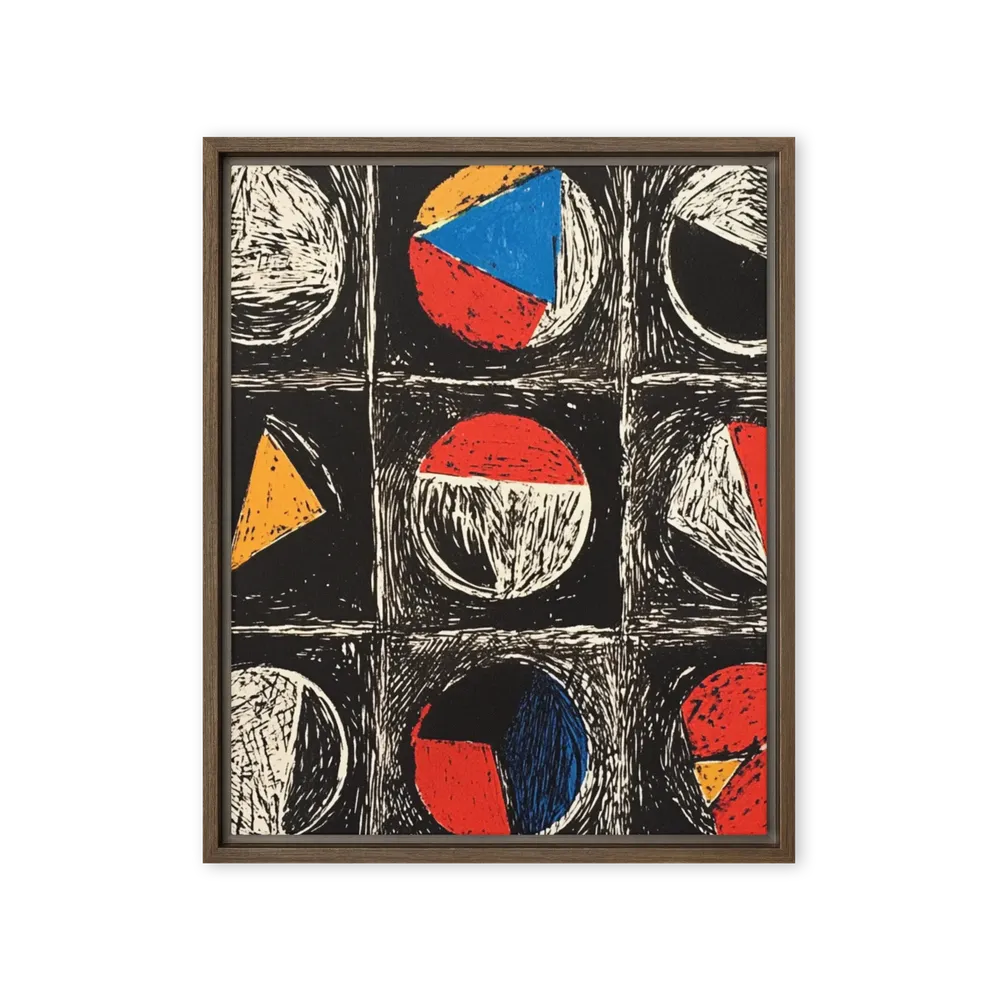 Abstract Block Circles | Art Print
