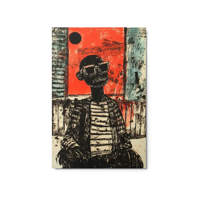 Goggled Man Expression | Art Print